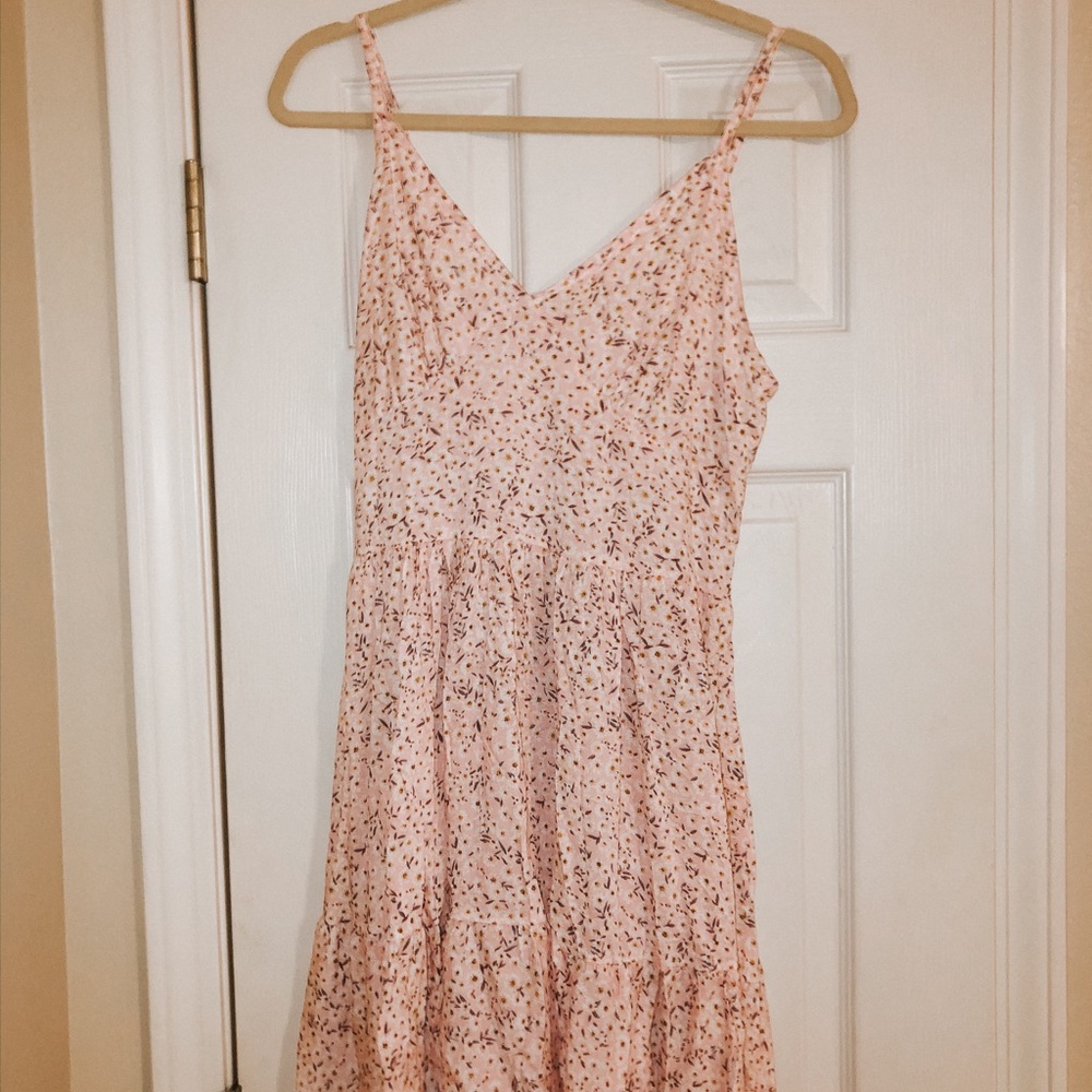 light pink floral sundress